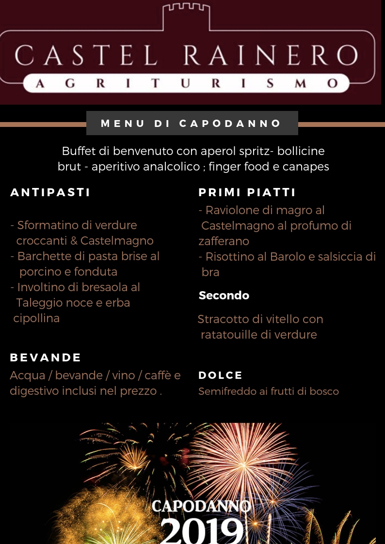 menù capodanno